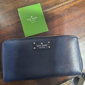 Kate Spade Midnight Blue Zip Wallet